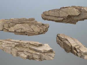 Deser rocks Modèle 3D