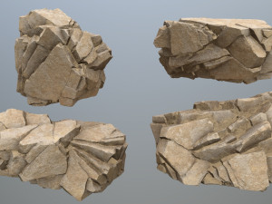 Deser rocks Modèle 3D