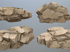 Deser rocks Modèle 3D