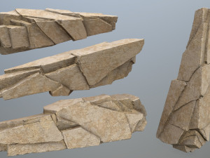 Deser rocks Modèle 3D