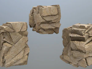 Deser rocks 3D Model