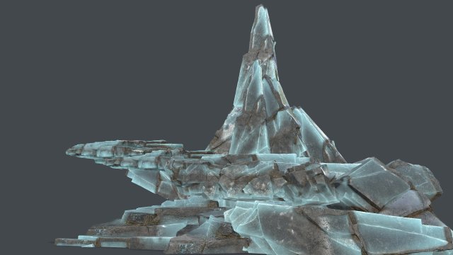 Ice rocks 3D 模型 .c4d .max .obj .3ds .fbx .stl .blend 