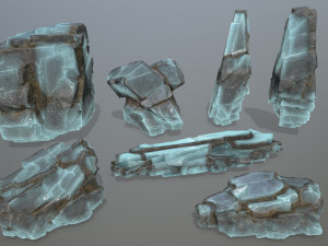 Ice rocks 3D 模型