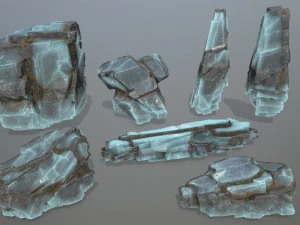 Ice rocks 3D Model