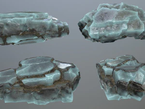 Ice rocks 3D Model