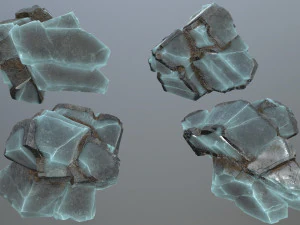 Ice rocks 3D Model