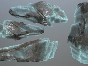 Ice rocks 3D Model