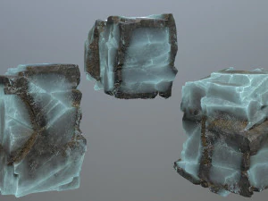 Ice rocks 3D Model
