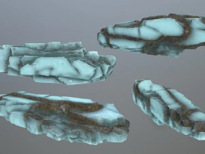 Ice rocks 3D Model