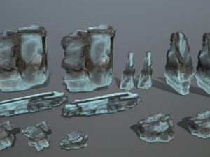 Ice rocks 3D 模型