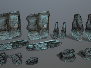 Ice rocks 3D 模型