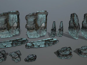 Ice rocks 3D Model