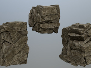 Desert rock set 3D मॉडल