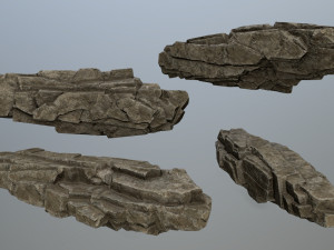 Desert rock set 3D मॉडल