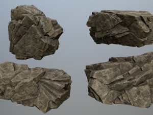 Desert rock set 3D मॉडल