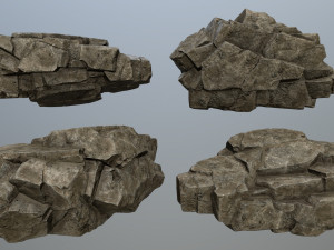 Desert rock set 3D मॉडल