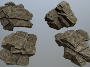 Desert rock set 3D मॉडल
