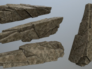 Desert rock set 3D मॉडल