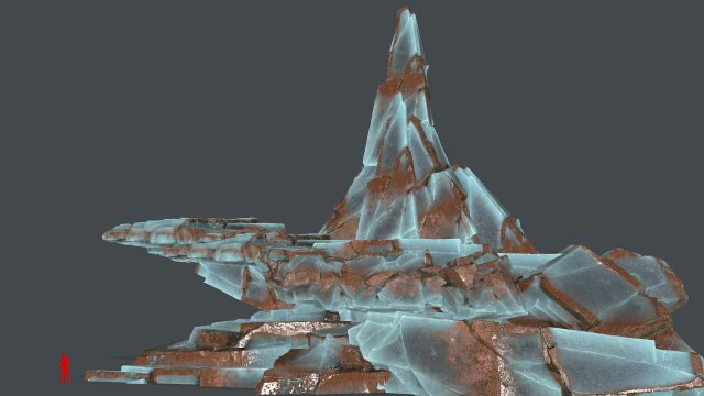 rocas de hielo Modelo 3D .c4d .max .obj .3ds .fbx .stl .blend 