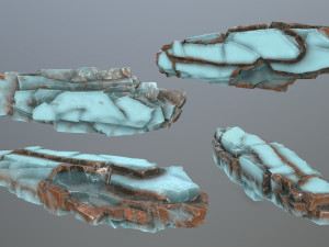 Ice rocks Model 3D