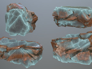 Ice rocks Model 3D