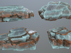 Ice rocks Model 3D
