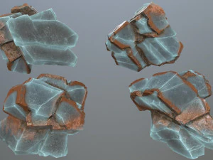 rocas de hielo Modelo 3D