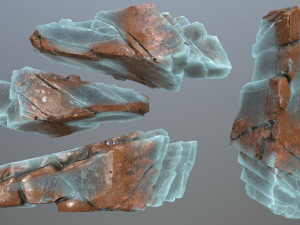 Ice rocks Model 3D