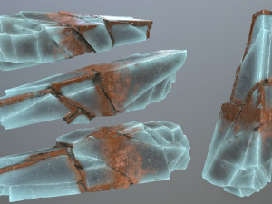 Ice rocks Model 3D