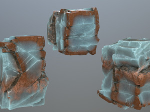 Ice rocks Model 3D