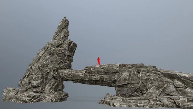 Desert rocks 3D Model .c4d .max .obj .3ds .fbx .stl .blend 