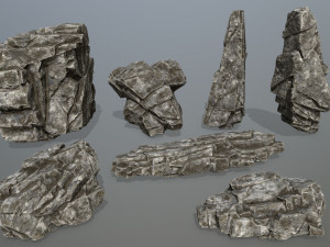 Desert rocks 3Dモデル