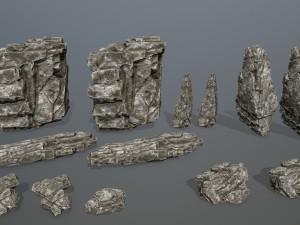 Desert rocks 3Dモデル