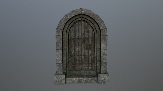 MedievalDoor Model 3D .c4d .max .obj .3ds .fbx .stl .blend 