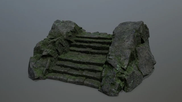 RockGate 3D Model .c4d .max .obj .3ds .fbx .stl .blend 