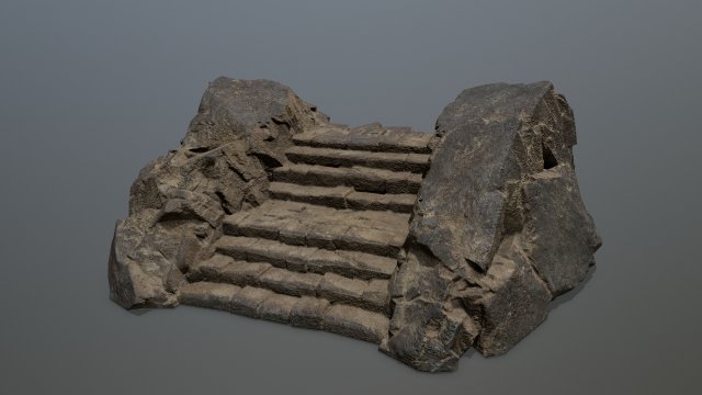 RockGate 3D Model .c4d .max .obj .3ds .fbx .stl .blend