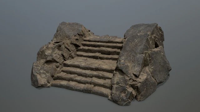 RockGate 3D Model .c4d .max .obj .3ds .fbx .stl .blend 
