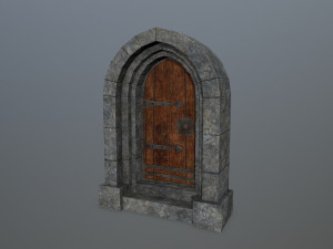 MedievalDoor 3D Model