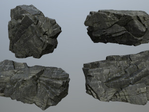 Cliff rocks Modello 3D