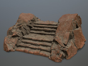 Rock stairs 3D मॉडल