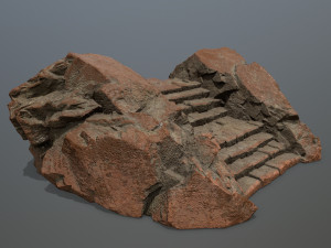 Rock stairs 3D Model