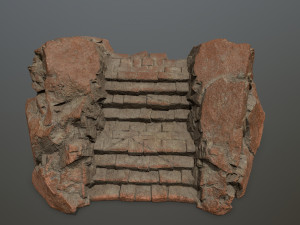 Rock stairs 3D Model