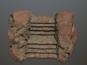 Rock stairs 3D Model