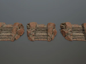 Rock stairs 3D Model