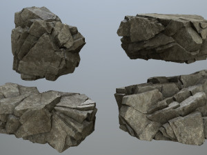 Cliff rocks 3D Model
