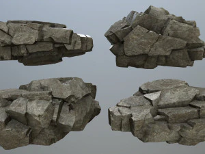Cliff rocks 3D Model
