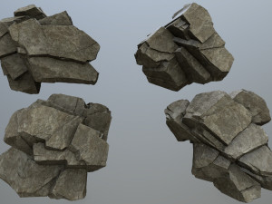 Cliff rocks 3D Model