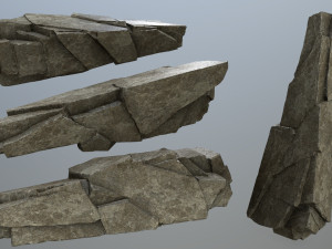 Cliff rocks 3D Model
