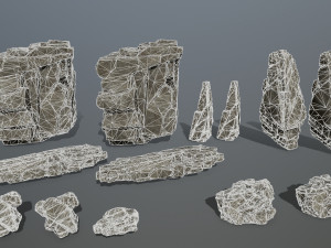 Cliff rocks 3D Model