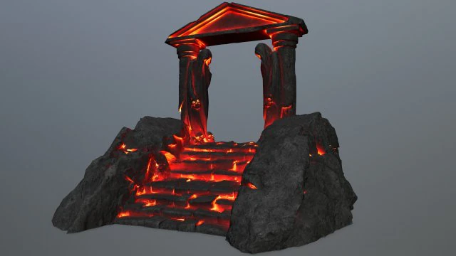 Souls Gate 3D Model .c4d .max .obj .3ds .fbx .stl .blend 